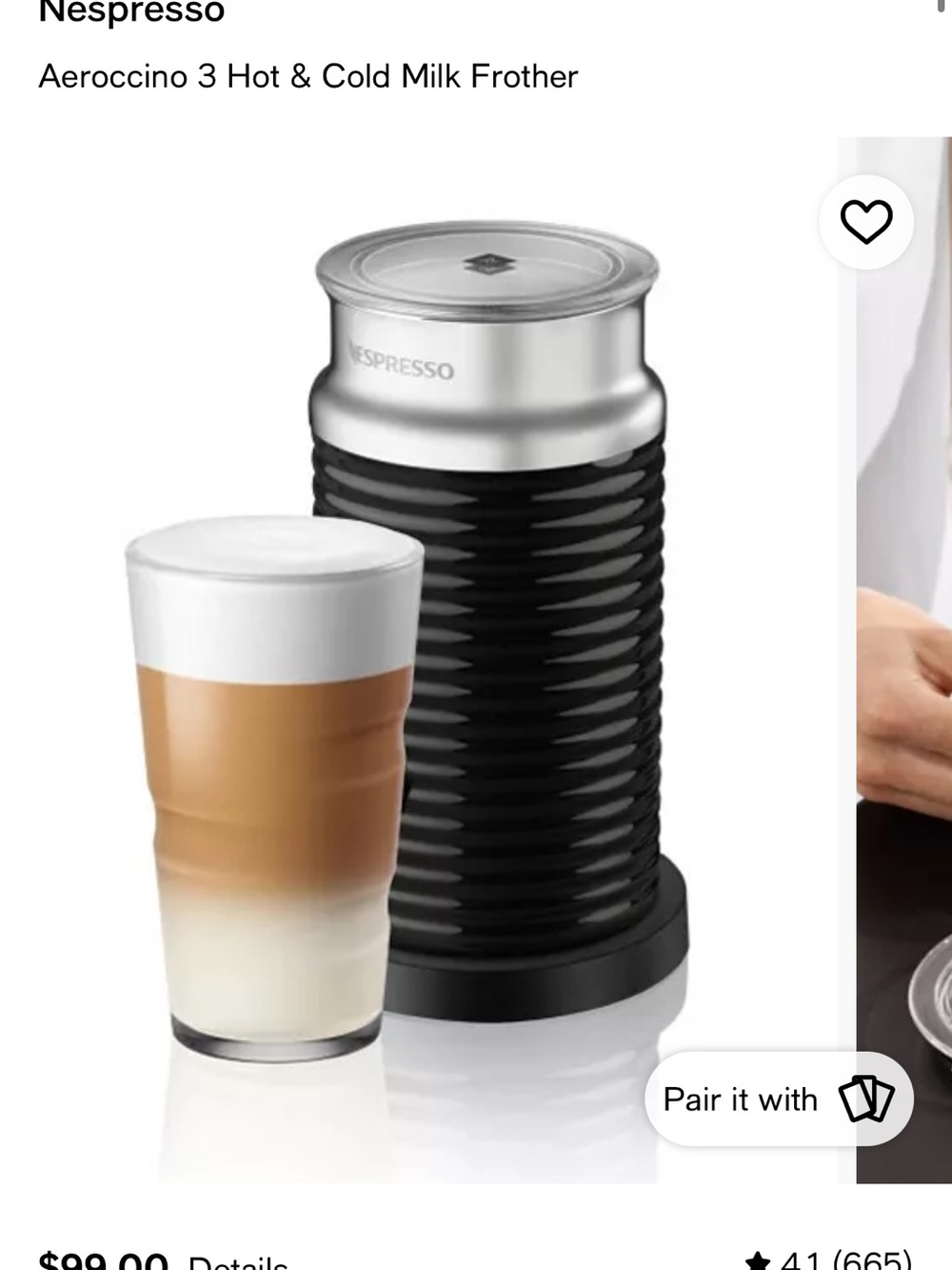 Nespresso AeroccinoMilk Frother nib - Picture 2 of 6